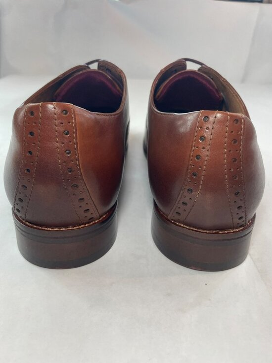 Johnston & Murphy Conard 2.0 Tan Full Grain Leather Dress Shoes Men\'s Sz 12W NWB main image 4